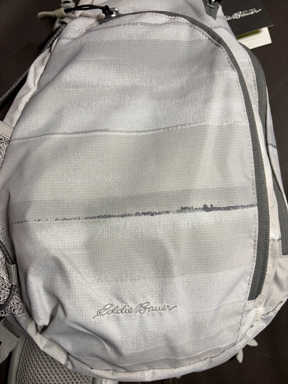 EDDIE BAUER RIPSTOP SLING PACK, SILVER STYLE #0449 NWT